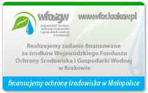 Realizujemy zadania finansowane ze środków Wojewódzkiego Funduszu Ochrony Środowiska i Gospodarki Wodnej w Krakowie - kliknięcie spowoduje otwarcie nowego okna
